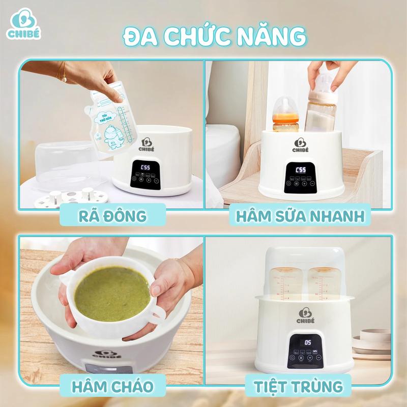 Máy hâm sữa đôi ChiBé - Bảo hành chính hãng 18 tháng 1