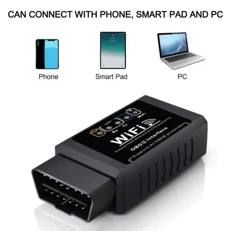 Di động Nhựa Máy quét OBD2 Mô hình V1.5 Phiên bản WIFI Máy quét ELM327 Dễ dàng…