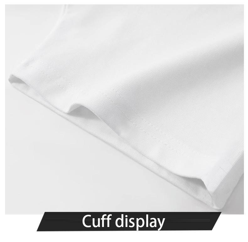Product Introduction of Hipster brand Plankton Shuai printed short sleeve T-shirt men 2024 new summer pure cotton loose round neck shirt men 3