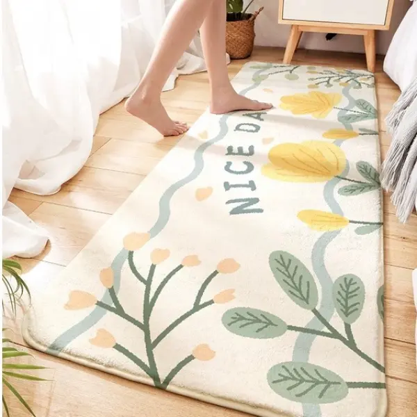 Cashmere bedroom floor carpet 40x120 60x180 anti-skid Minimalist floor carpet rug