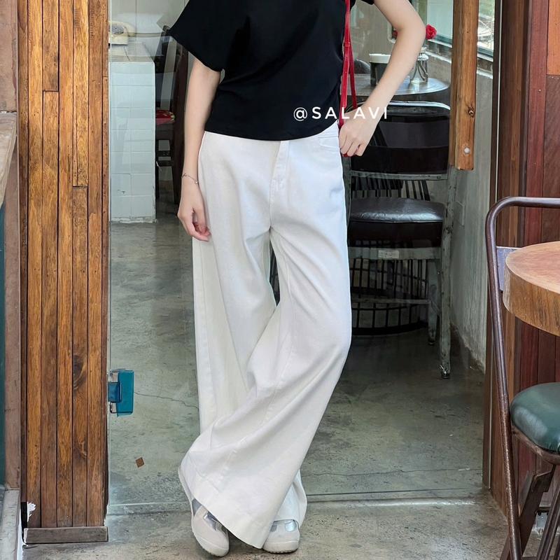 Quần jeans suông ống rộng phong cách Hàn Quốc H2 288 3