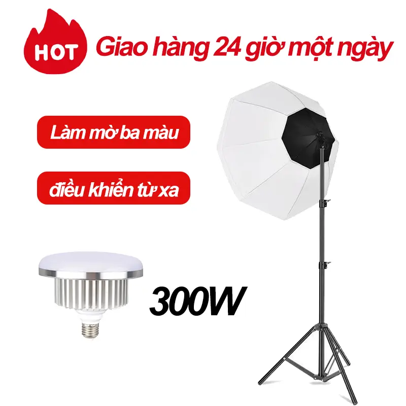 Đèn Softbox Hình Cầu Livestream Chụp Ảnh Quay Video Chuyên Nghiệp Như soft  light