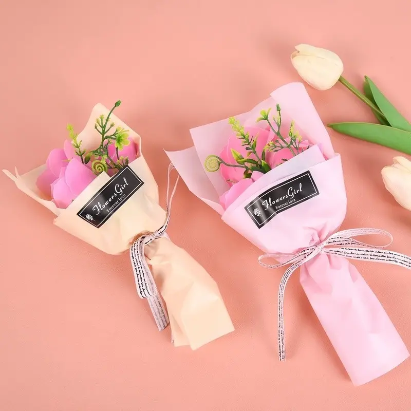 Hoa Xà Phòng Nhân Tạo Ba Đầu 24CM, Hoa Mô Phỏng Hoa Hồng Thực Tế Cho Ngày Của Mẹ, Ngày Nhà Giáo, Ngày Lễ Tình Nhân, Quà Tặng Cho Phụ Nữ 6