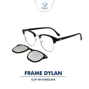 (Beli 1 Minus Dapat Ganci Obeng) Kacamata Hitam Dylan Clip On Anti Radiasi Gadget dan UV Eyewear Sunglasses
