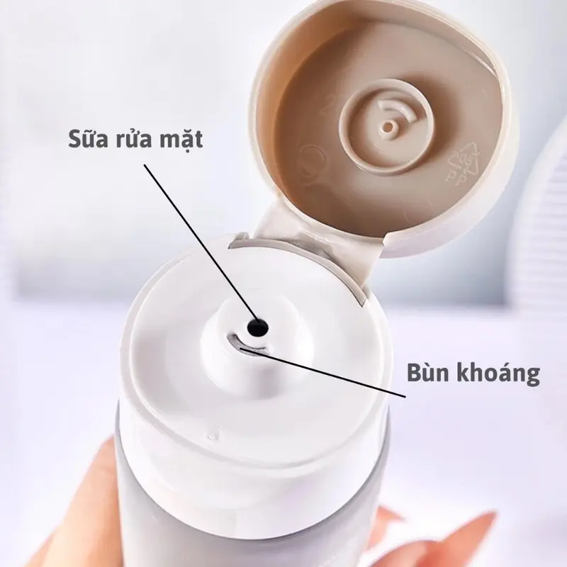 [ Mua 1 Tặng 2 ] Mua Sữa Rửa Mặt Bùn Khoáng 2 Ngăn Cao Cấp Nishini 100gr Tặng Ngay Một Tẩy Da Chết 100gr Và Một Mặt Nạ Ngủ Dưỡng Da 1