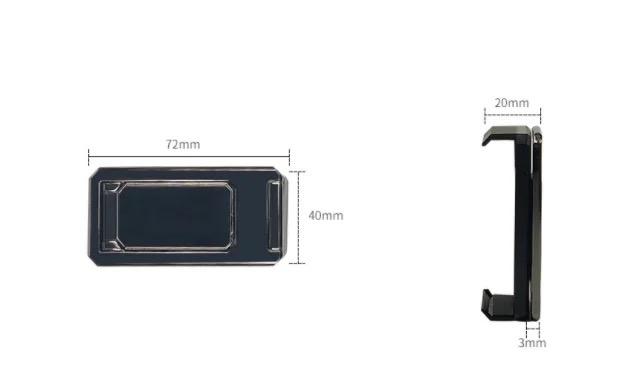 Product Introduction of 【BOYCECHUA】 Back Clip Double Ring Square Mobile PhoneBracket Magnetic Suction Metal Folding MobilePhone Bracket Desktop Lazy Ring Mobile PhoneBracket Accessories Smartphone Cellphone Stand Mount 1