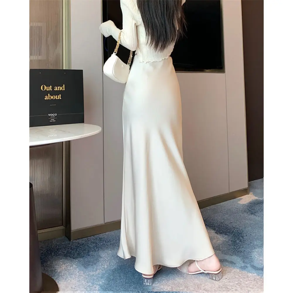 RICH-THEY Chân Váy Dài Chất Liệu Lụa Váy Chữ A Mịn Màng Satin Gợi Cảm Thời Trang Mới Dành Cho Nữ | BigBuy360 - bigbuy360.vn RICH-THEY Chân Váy Dài Chất Liệu Lụa Váy Chữ A Mịn Màng Satin Gợi Cảm Thời Trang Mới Dành Cho Nữ | BigBuy360 - bigbuy360.vn