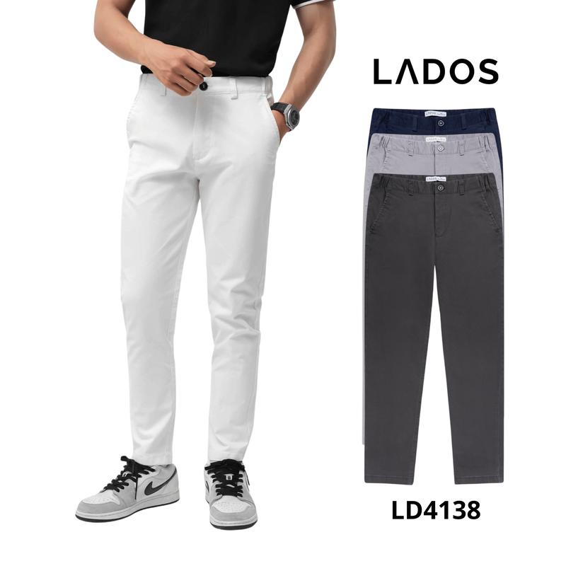 Quần dài kaki nam lưng chun cao cấp LADOS-14138 đứng form phong cách Hàn Quốc lịch lãm 0