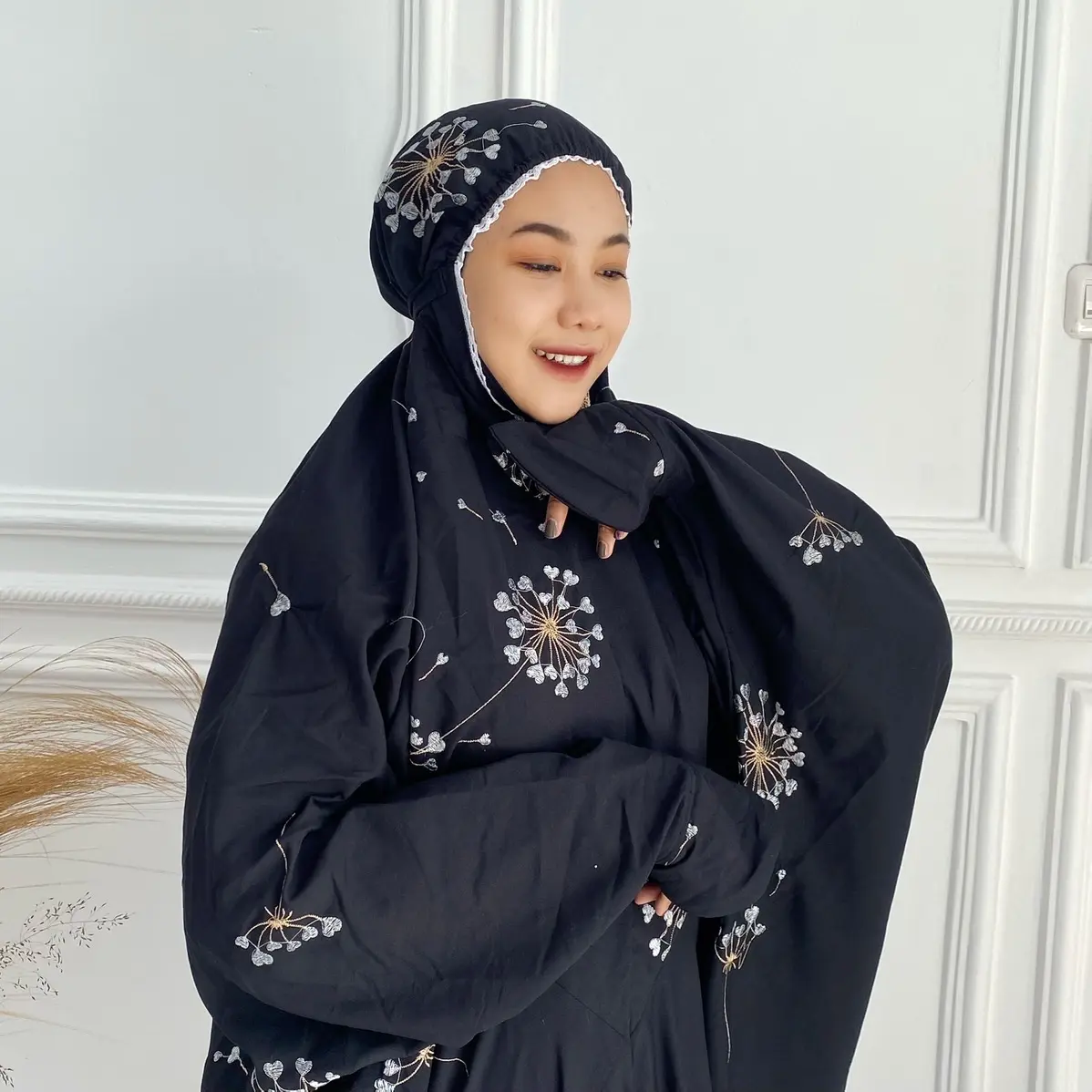 MUKENA TERUSAN CINTA, mukena langsungan dewasa/ mukena dayli katun mikro premium