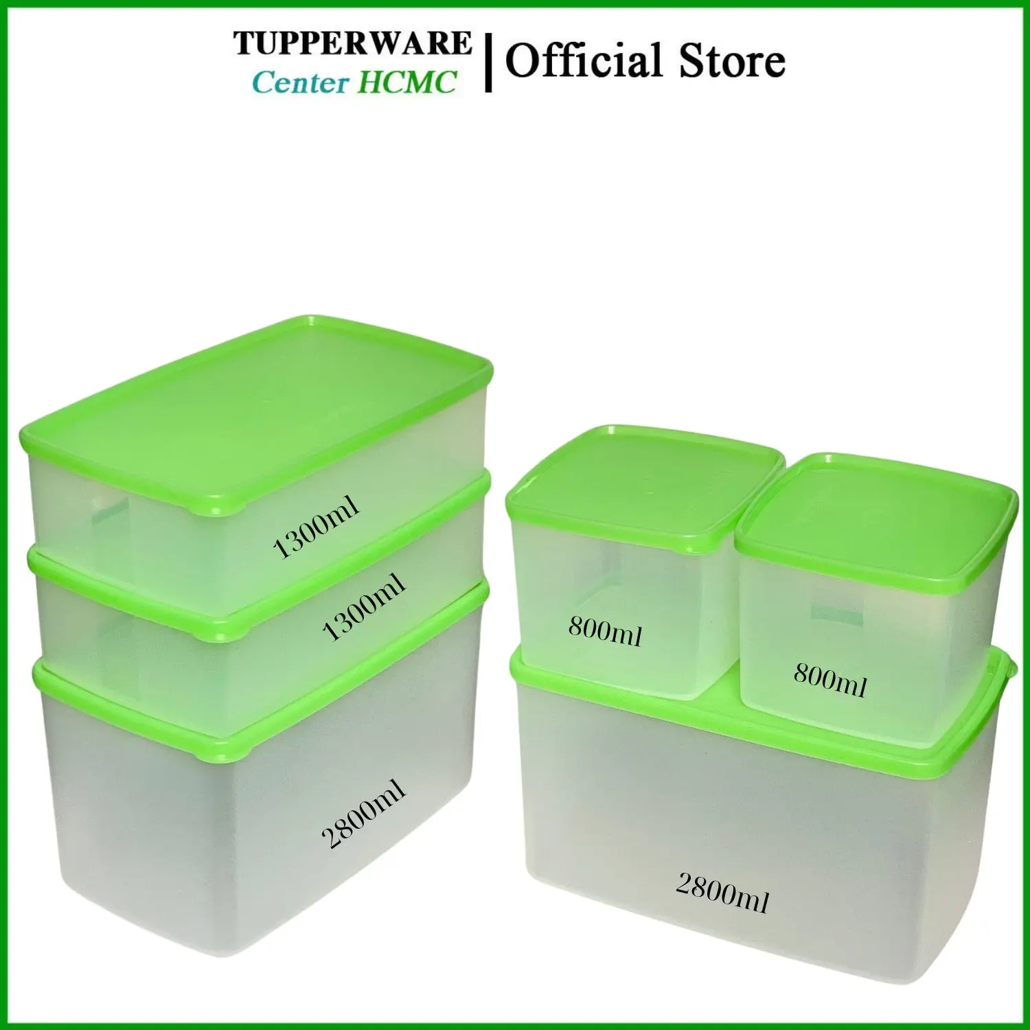 Bộ trữ mát 6 hộp Mẫu mới thân trong - Tupperware chính hãng