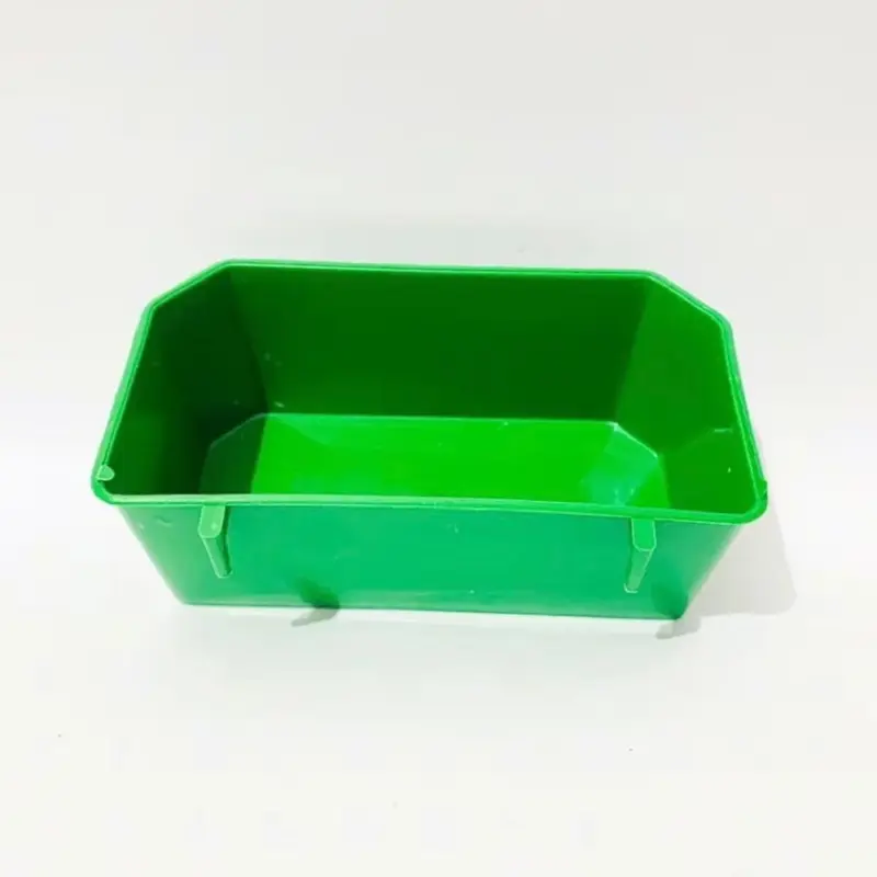 Máng ăn cho chim bồ câu, chim nuôi trong lồng Avi máng nhựa xanh 3