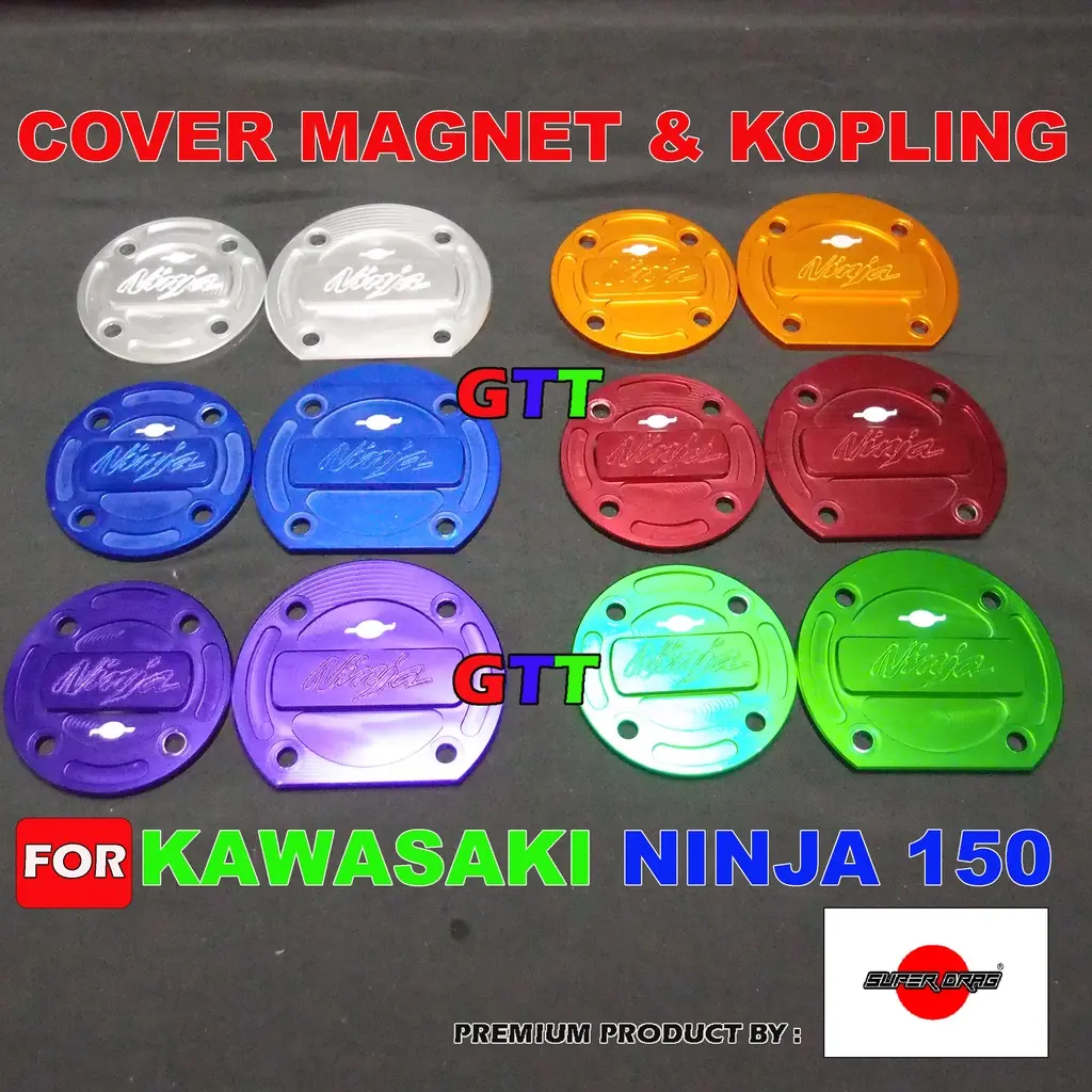 COVER TUTUP BAK MESIN KOPLING DAN MAGNET NINJA 150 Gold Motor