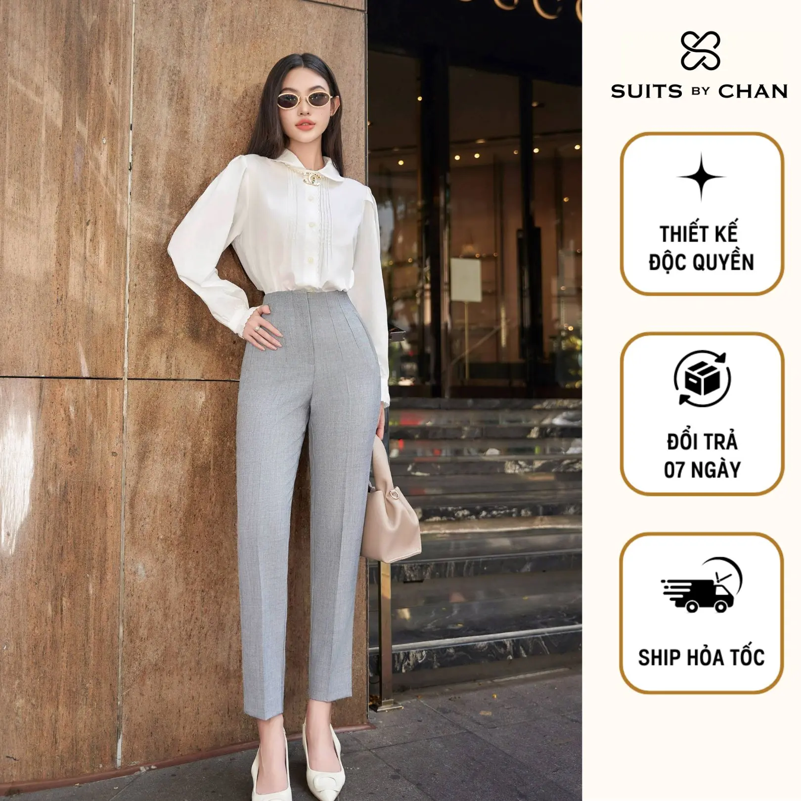 SUITS BY CHAN - Quần dài suông khép Layla Pants - SCQD00039