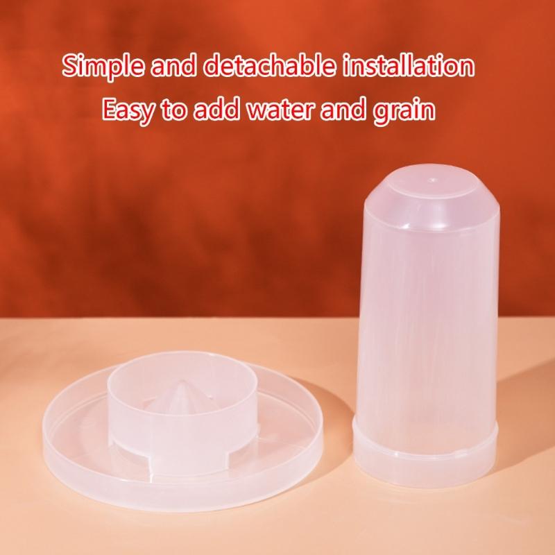 Product Introduction of Garden Universal Poultry Plastic Food Dispenser Easy Clean Environmental Farm Safe Pet Chicken Automatic Feeding Bucket 3