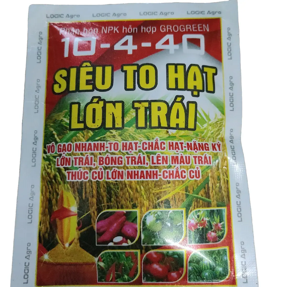 Trái 55gram: Phân NPK Siêu To Hạt Lớn 10-4-40