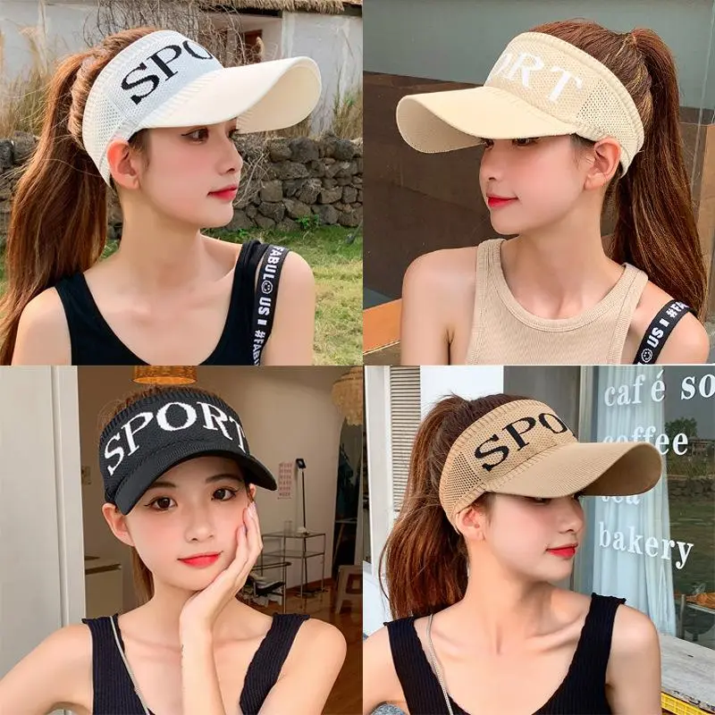 [luckydino] Topi Olahraga Sport Rajut Topi Golf Tennis Lari Senam Bahan Karet Katun Elastis Sporty Hat Cap Korean Style