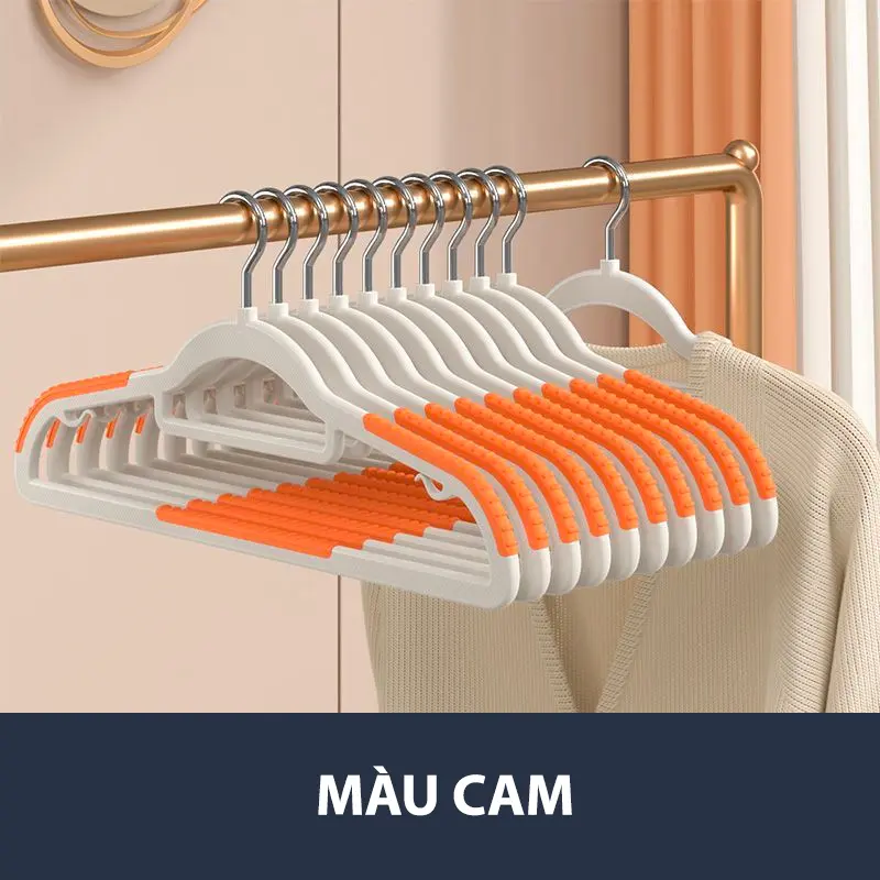 [ HÀNG MỚI VỀ ] Móc treo quần áo khô và ướt chống trượt đa năng chất nhựa,cao cấp,tiện lợi,có khả năng chịu tải mạ 1