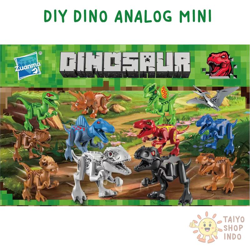 TAIYO Mainan Anak DIY Dino Dinosaurus Rakit Edukasi Obeng Puzzle Dinosaur 6