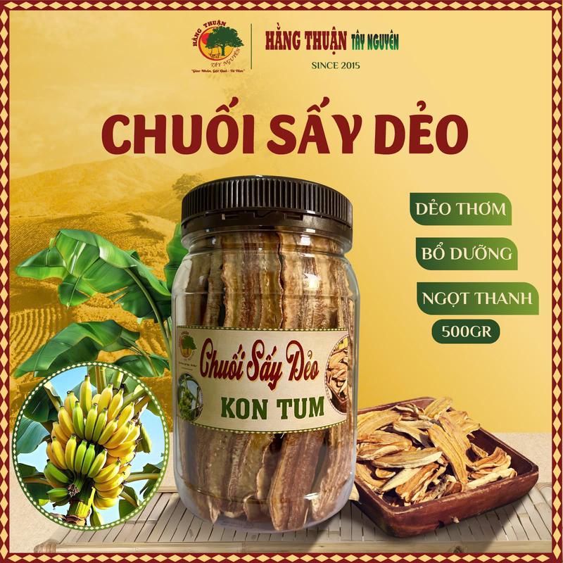  Chuối Sấy Dẻo Chín Tự Nhiên Sấy Mộc Dẻo Thơm Ngọt Thanh Hằng Thuận Tây Nguyên Snack Ăn Vặt 