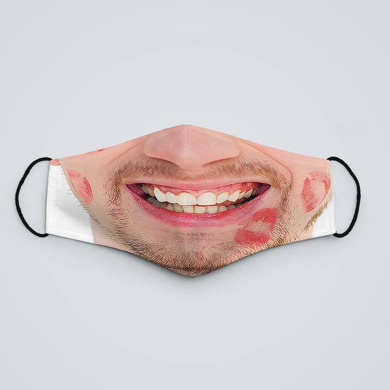 Khẩu Trang Mặt Dính Son Môi Cười Vui Vẻ Bad Boy 3D Hài Hước Dành Cho Nam Giá Rẻ Phụ Kiện Accessories