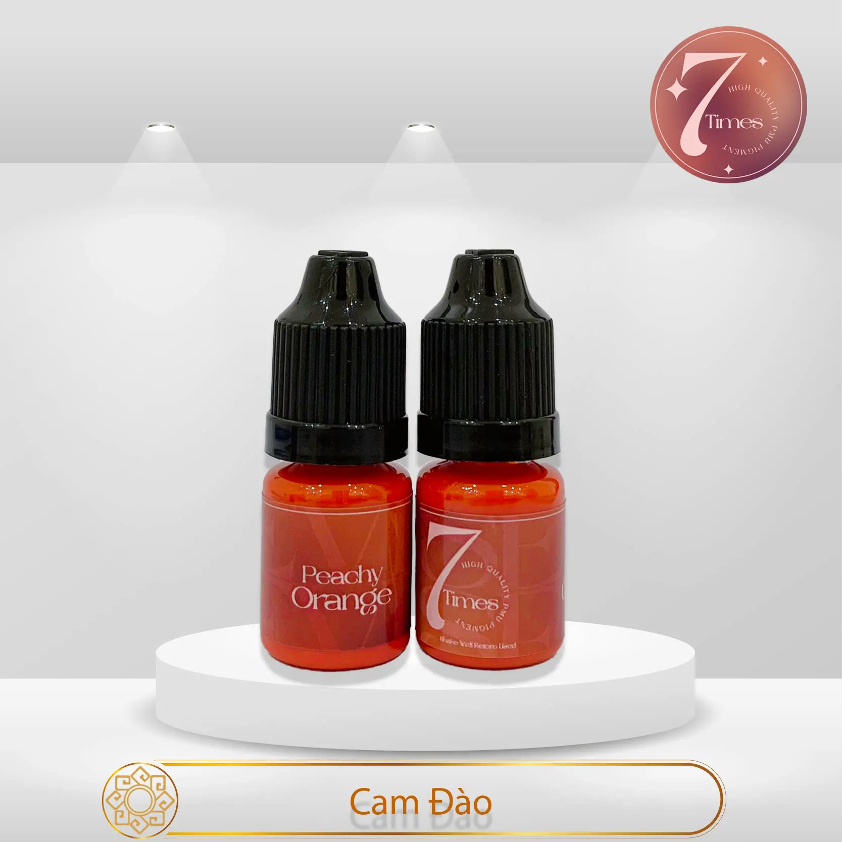 Mực bút 7TIMES màu Cam Đào (Peachy Orange Ink)