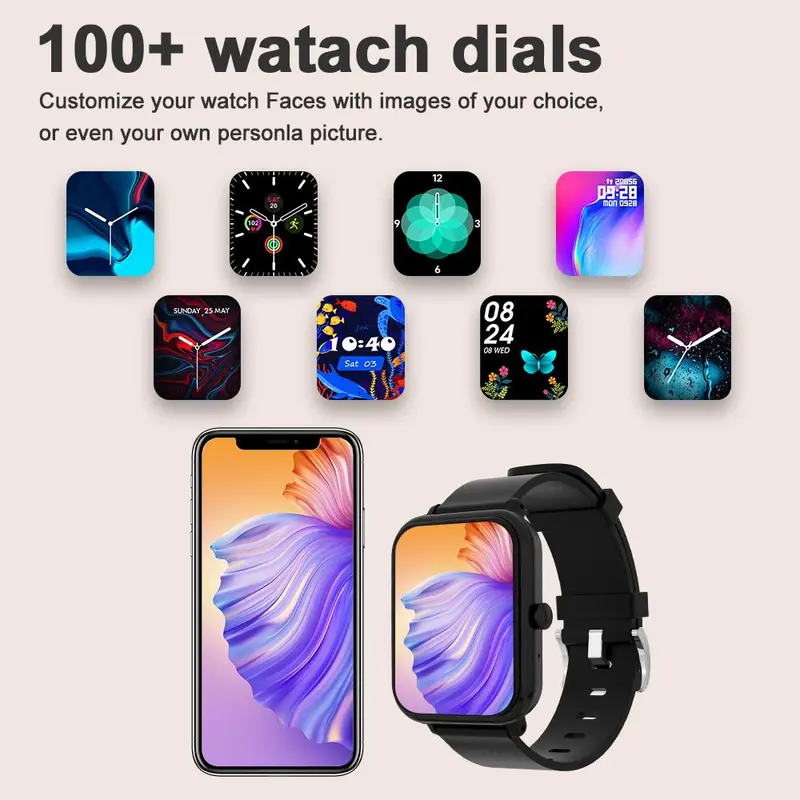 Smart Watch, 1 Count Smartwatch Fitness Tracker With Heart Rate & Sleep Tracking For iPhone & Android Phones, Wearable Devices, Waterproof Digital Watch, Stocking Fillers Gift 5