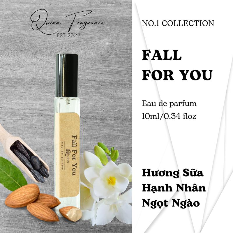 Nước Hoa Unisex QUINN FRAGRANCE - Fall For You Chai 10ml Hương Hoa Cỏ Phương Đông Ngọt Ngào Quyến Rũ Tinh Tế Lưu Hương 7-12h Xịt Thơm Perfume Cosmetic Nữ