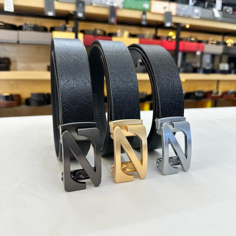 Thắt lưng nam khóa tự động kiểu chữ Z da trâu nguyên khối bản 3.5 ( có thể đổi sang dây da màu nâu)