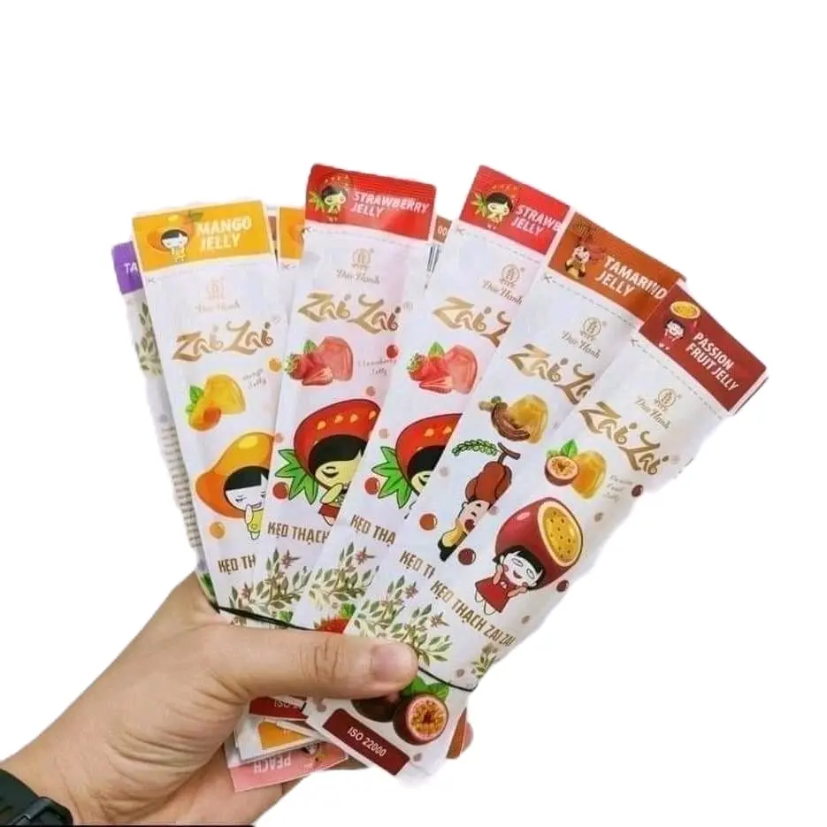 COMBO 2KG THẠCH KẸO ZAI ZAI CÂY DÀI DÀNH CHO BÉ YÊU GIAO MIX VỊ Ăn Vặt  Snack