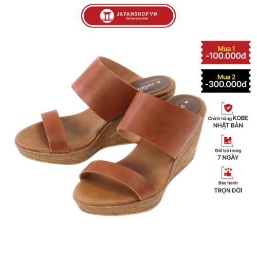 KOSU DéP đế xuồng nữ cao gót 8cm quai ngang siêu nhẹ êm chân chống trơn trượt made in Japan 92972