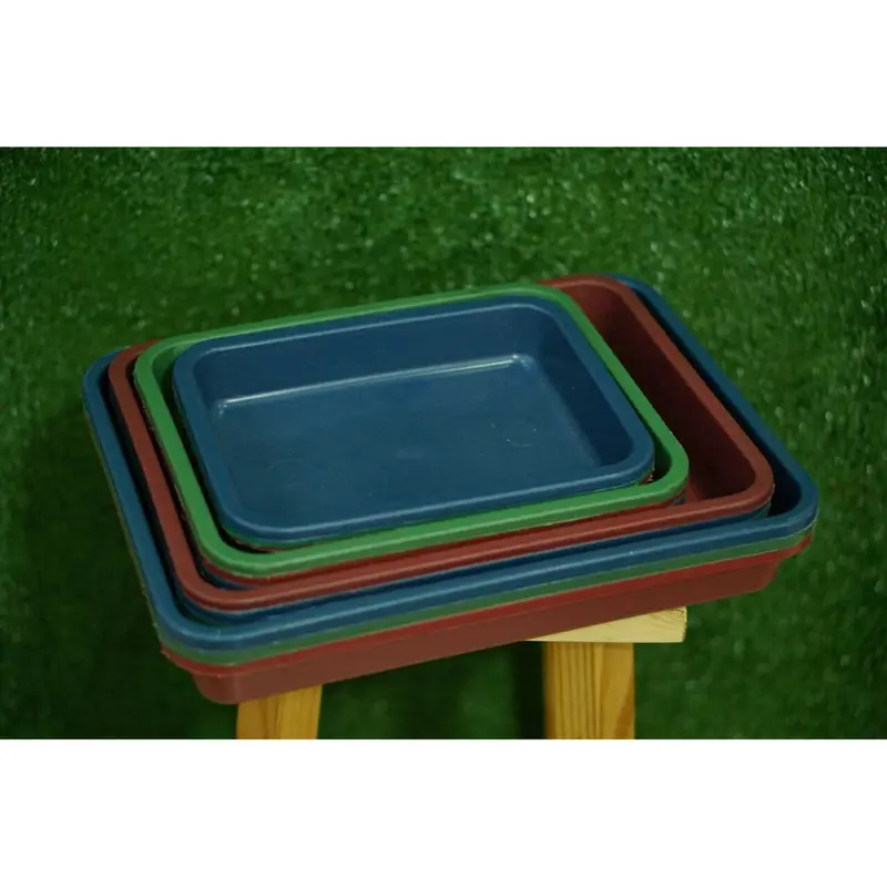 Nampan Plastik No. 3 -  Ukuran 29cm x 22cm x 4cm - Bak Semai Bibit Hidroponik 1
