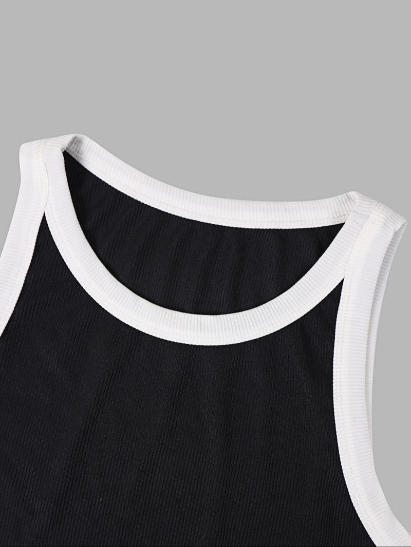 Product Introduction of Women's Colorblock Print Tank Top, Casual Sleeveless Top for Summer, Ladies Clothes for Daily Wear 5