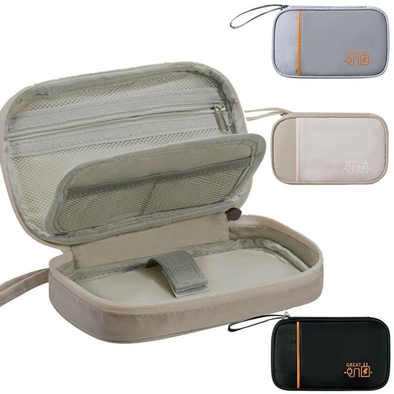Product Introduction of Headphone Protection Case Large Capacity Data Cable Storage Bag Multi-layer Dust Proof Digital Gadget Storage Box Portable Multifunctional Earphone Bag Organizer Outdoor Travel 10