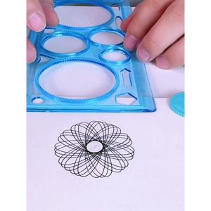 Pembaris Kaleidoskop, Pelbagai fungsi, Untuk Kanak-kanak dan Pelajar Sekolah Rendah, Templat dan Set Poster Menulis Tangan, Boleh Ubah, Pembaris Ajaib, Alat Tulis Kreatif