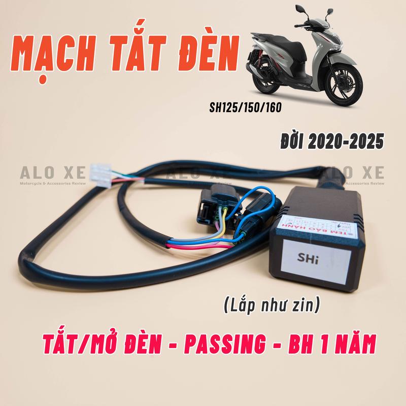 Mạch tắt đèn tích hợp Passing xe Sh 125/150/160 2020-2025 (BH 1 Năm, lắp đặt như zin) - Tặng kèm 3 dây rút, Phụ Kiện - Phụ Tùng xemay