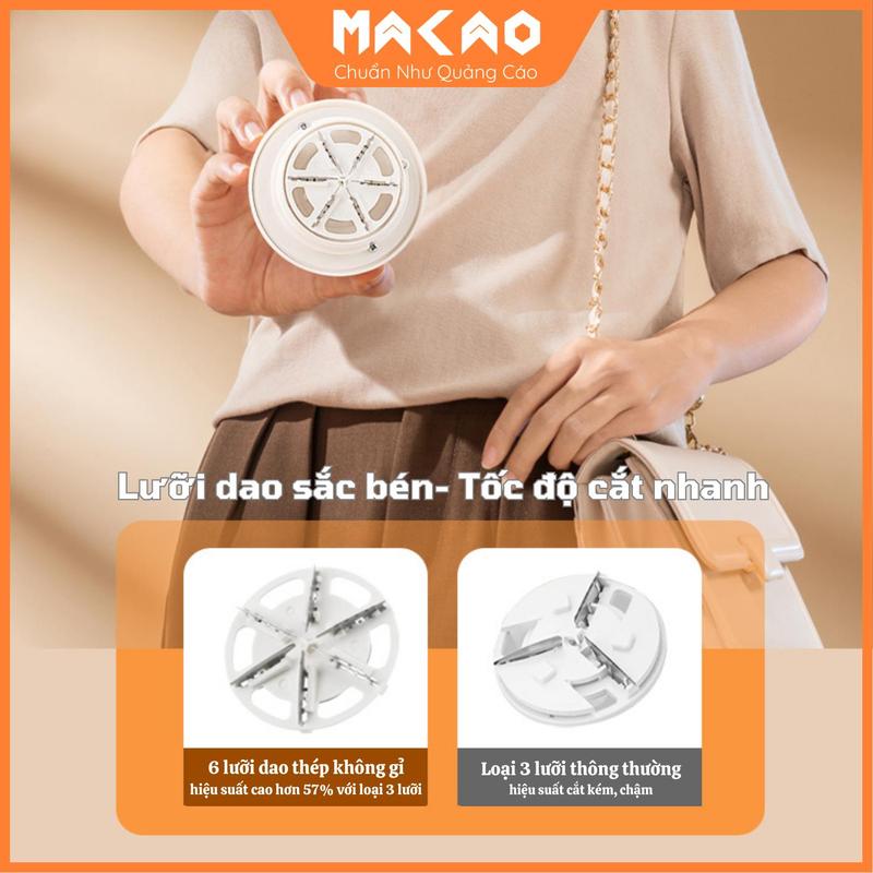 Máy Cắt Lông Xù, Vải Thừa MACAO KF-96 Cắt Và Hút 2 Trong 1, Cắt Lông Xù Trên Quần Áo, Chăn, Gối, Không Làm Hỏg Vải, Cắt Nhanh, Làm Sạch, Dễ Dàng Vệ Sinh, 6 Lưỡi Thép Không Gỉ, Nhỏ Gọn, Dễ Dàng Sử Dụng 3