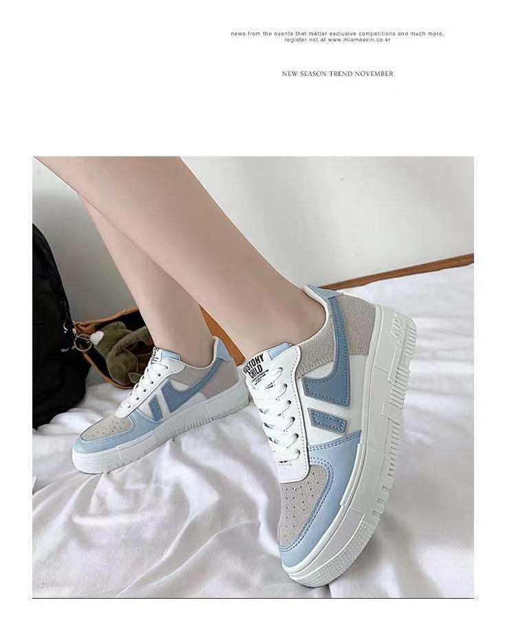 Product Introduction of Fauget-Korean Style Women Sneakers Running Thick-sole Casual Sport Shoes Kasut Perempuan Wanita Ready Stock Badminton 2