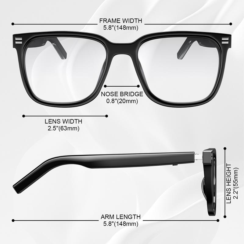 Anti Blue Light Smart Glasses UV Protection Photochromic Sunglasses Hands-Free Calls Audio Voice Assistant for Men Women - Image 5