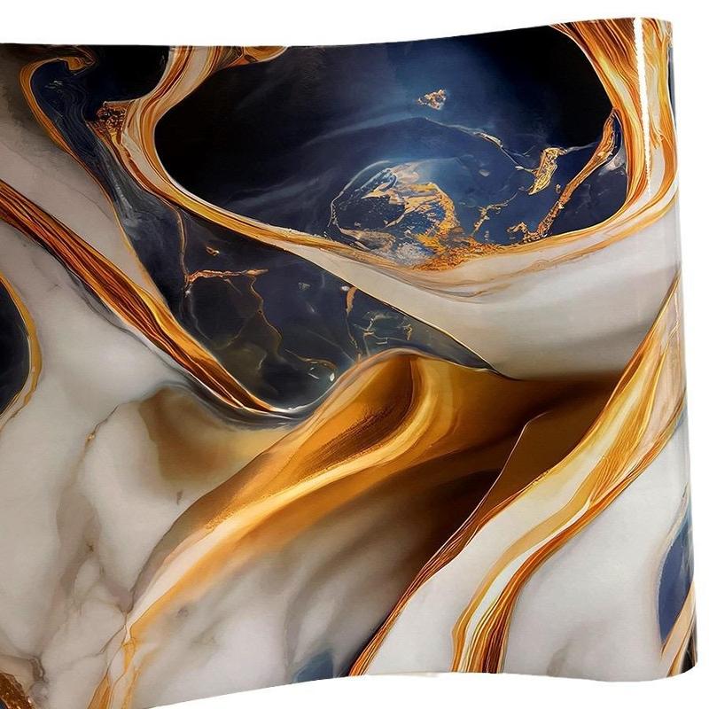 Marble Pattern Wallpaper, Self-adhesive Wallpaper, Waterproof Wall Decal, Easily Removable Self-adhesive Wallpaper for Kitchen Countertop Bathroom 7