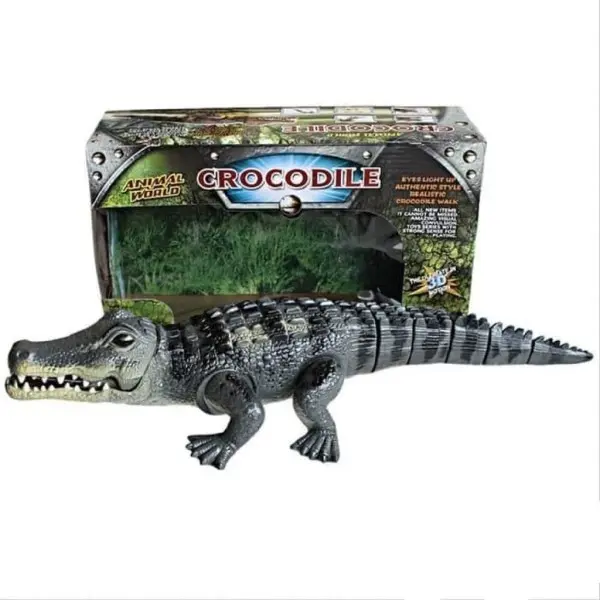 Mainan Buaya 3D Pakai Baterai Bisa Jalan - 1048 0
