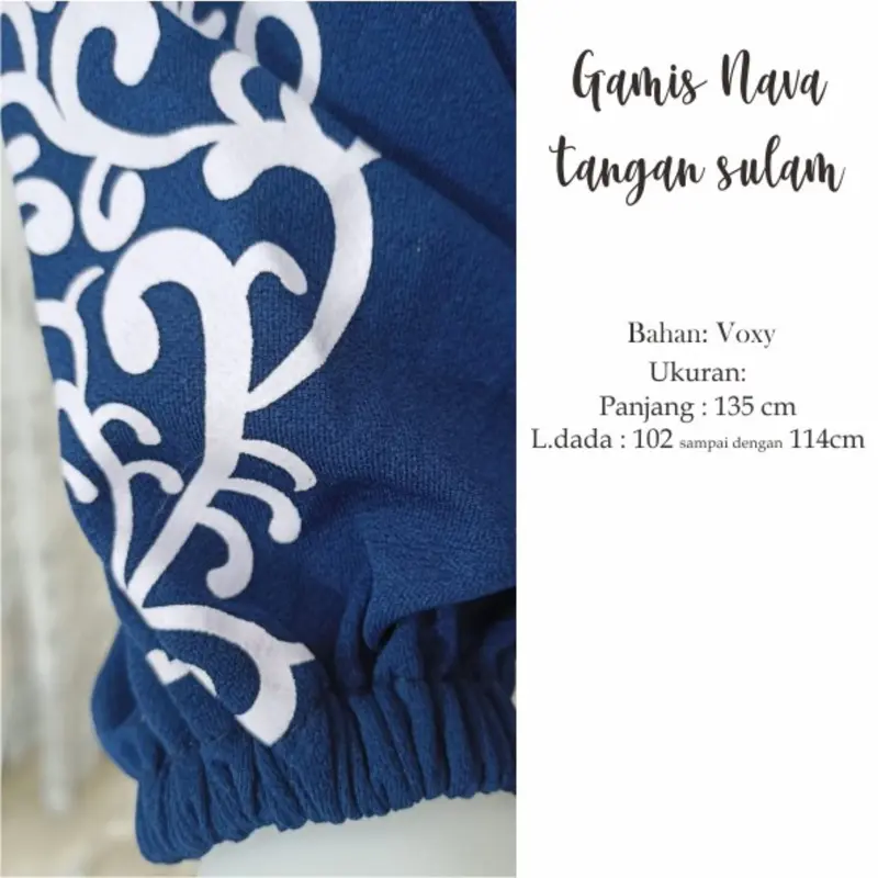 Gamis Nava Tangan Sulam 597 NETMODE 6