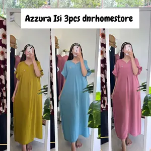 Paket Irit isi 3pcs Azzura Long Daster Crinkle Sematakaki