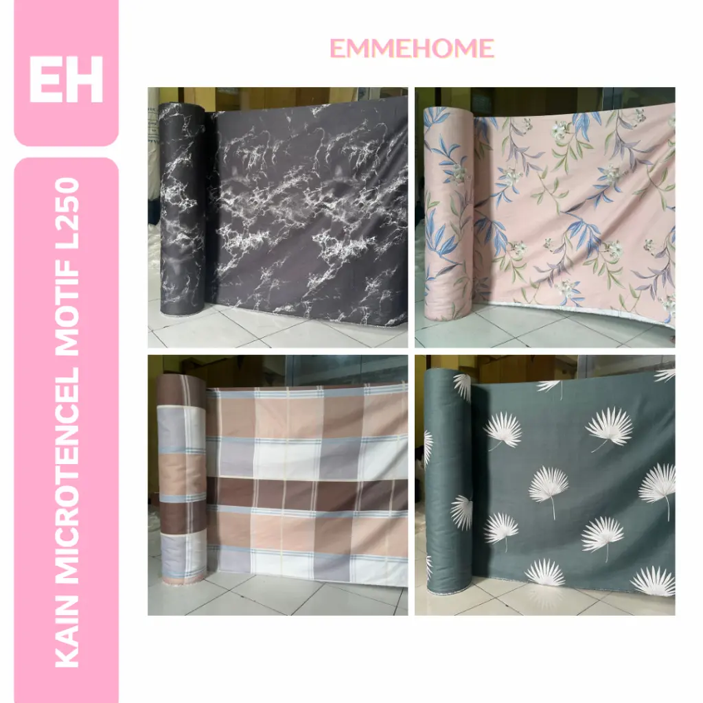 KAIN KATUN DISPERSE MICROTENCEL MOTIF 130GSM MOTIF BUNGA L250