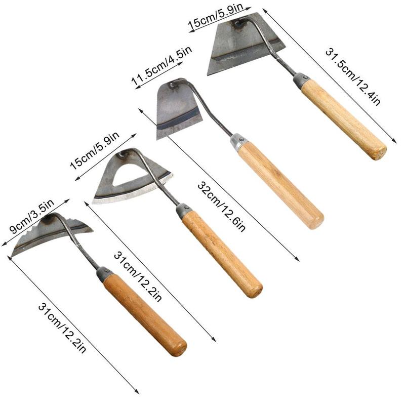 Product Introduction of Traditional Garden Hoe Handheld Weeding Garden Rake For Garden Gardening Tools Small Hoe Y9M7 34