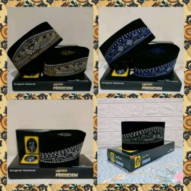 PECI/SONGKOK/KOPIAH NASIONAL BERKUALITAS MOTIF SABLON BATIK DEWASA ANAK