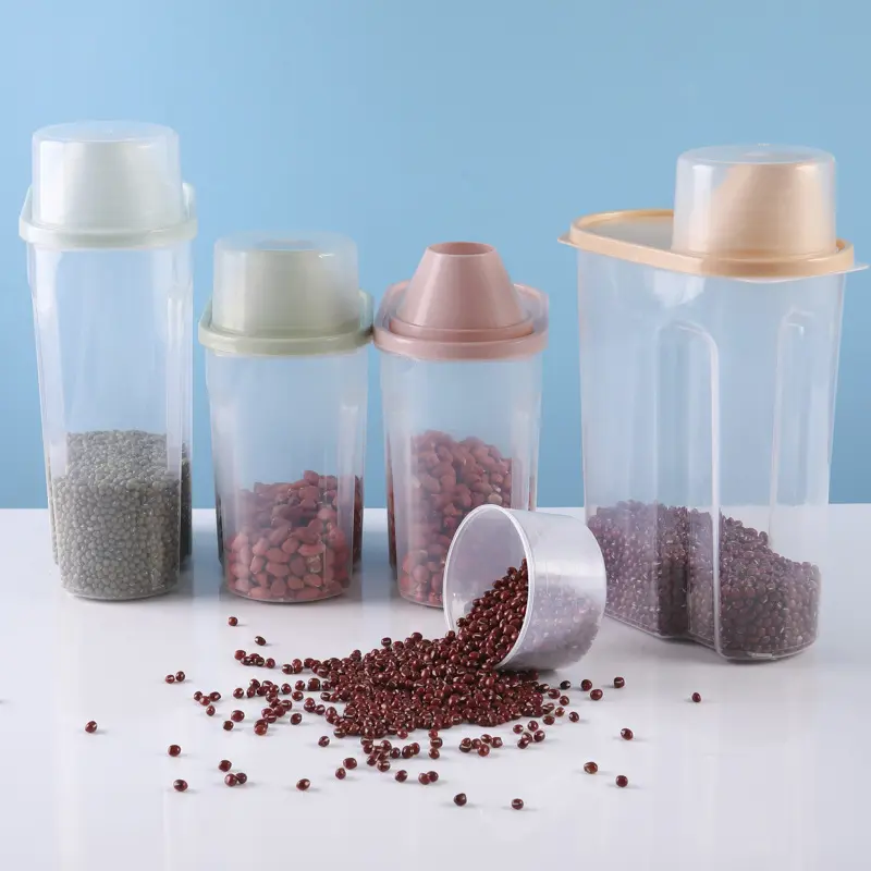 Bể Bảo Quản Ngũ Cốc, Trong Suốt, Xô Đựng Cơm, Chất Liệu Nhựa, Bể Kín, Thích Hợp Sử Dụng Trong Nhà Bếp, Bể Bảo Quản