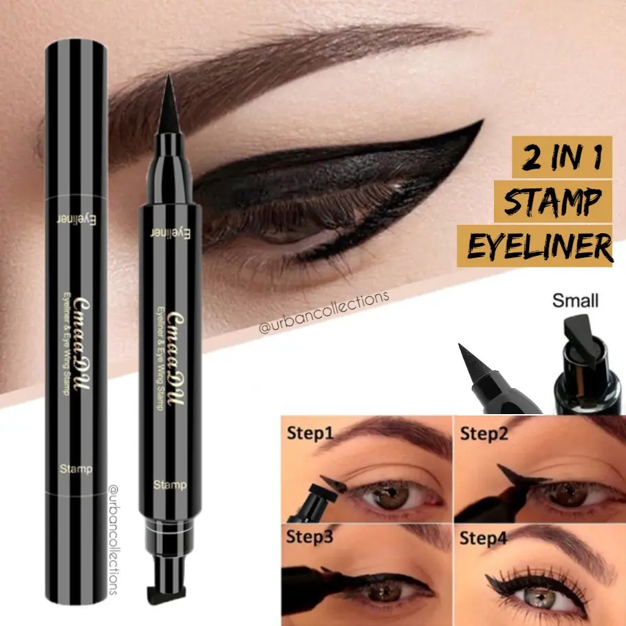 100% ORIGINAL Amy's Diary Eyeliner Stamp 2 In 1 Waterproof Liquid Eyeliner Pensil Waterproof Stamp Small