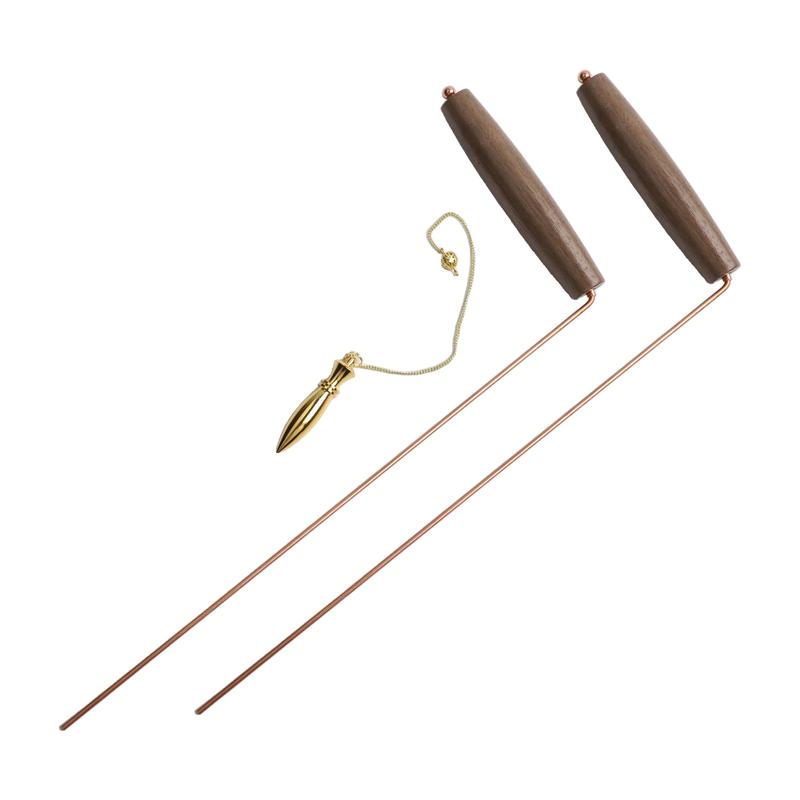 Making Divining Rods 【In Stock】 Brass Divining Rod Kit Walnut Handle Divining Rod - TikTok ...