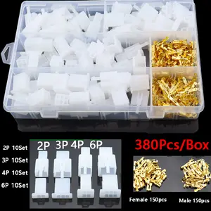 Soket Kabel 380/200/580Pcs Soket Kabel Motor Mobil 2Pin 3Pin 4Pin 5Pin 6Pin 9Pin / Skun Socket Soket Terminal Kuningan Listrik Otomotif Konektor Kabel Terminal Kuningan Kabel Listrik Otomotif Konektor Karet Kotak