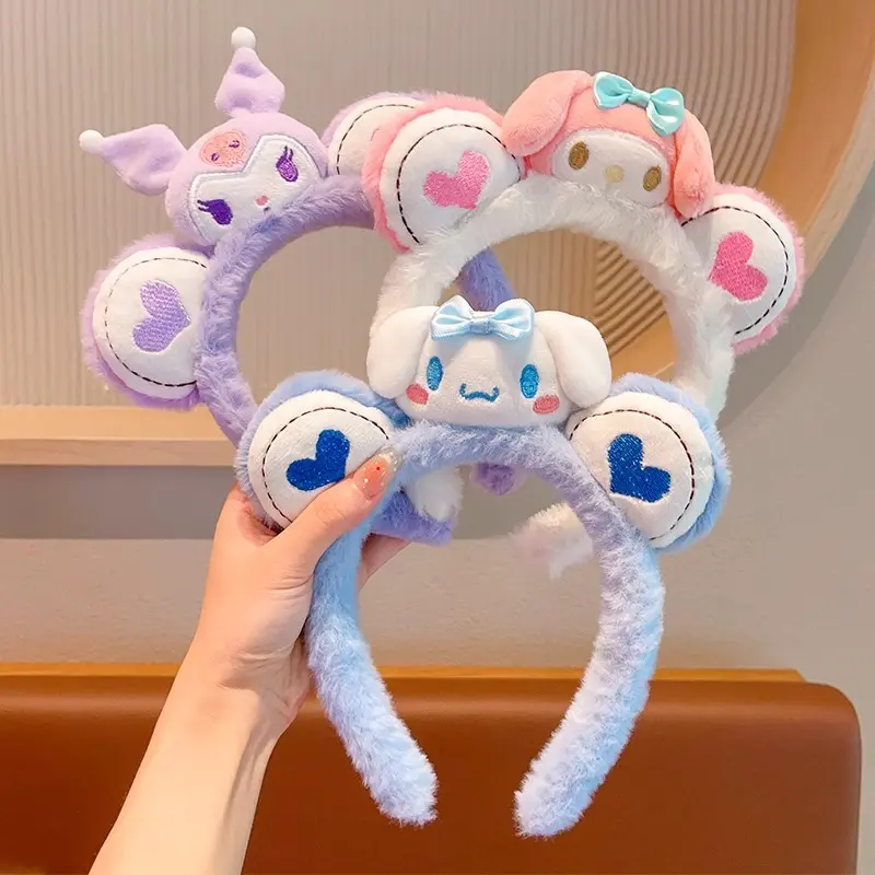Băng Đô Hoạt Hình, Sanrio, Kuromi, My Melody, Pom Pom Purin, Cinnamoroll, Phụ Kiện Tóc, Phụ Kiện Đội Đầu Nhồi Bông Thích Hợp Cho Bé Gái, Quà Tặng Giáng Sinh